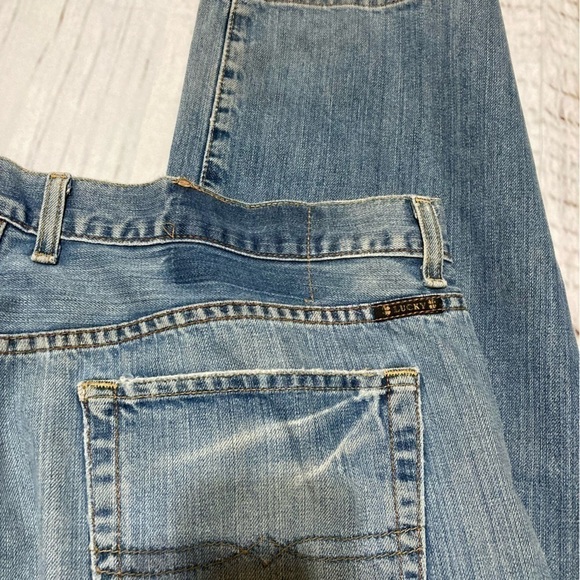 Lucky Brand Dungarees By Gene Montesano 40x32 Trucker Straight Leg Zipper Fly - Picture 5 of 12
